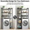 Over Toilet Storage with 8 - Tier Shelf Mass - Storage Open Rack Freestanding Bathroom Organizer Black Space Saver - 4 of 4