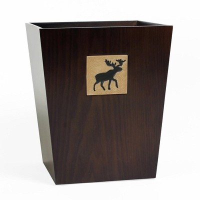 Saturday Knight Ltd Sundance Bathroom High Quality Gorgeous Easily Fit Everyday Use Waste Basket - 9.2x7.47x7.67", Brown