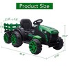 12V Kids Ride On Tractor with Trailer Battery Powered Electric Vehicles Toy - 4 of 4