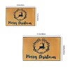 1 PCS of Christmas letter printed door mat with different sizes, absorbent, anti slip, wear-resistant decorative door mat suitable for doorways - 2 of 4