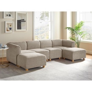 VANOMi Modular Couch, Upholstered Corner Sectional Sofa - 1 of 4