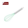 Unique Bargains Silicone Stainless Steel Non-Stick Coated Heat-Resistant Whisk 5 Pcs - 3 of 4