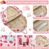 Backpack for Preschool Girls Strawberry Cherry Kindergarten Bookbag 15 inch Toddler Trave school bag - 4 of 4