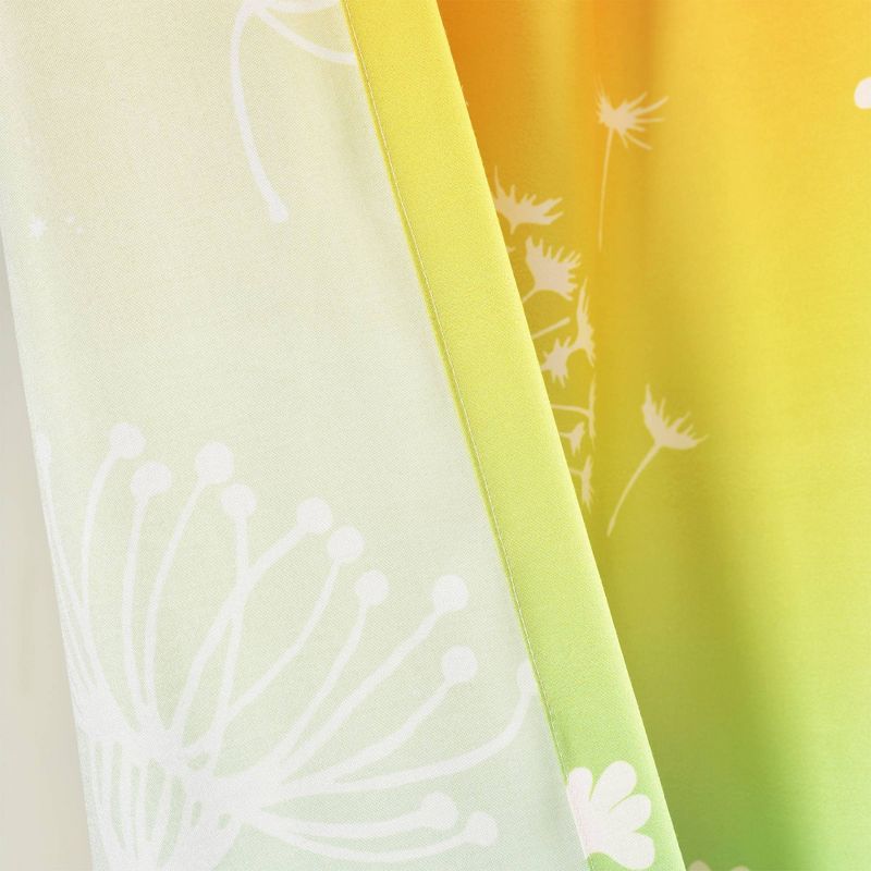 52&#34;x84&#34; Kids&#39; Dandelion Fairy Ombre Window Curtain Panels Set Pastel Rainbow - Lush D&#233;cor, 6 of 10