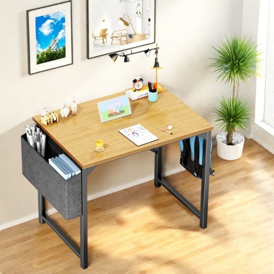 Sevobal Desks Game Computer Desk With Metal Frame And Wooden Tabletop ...