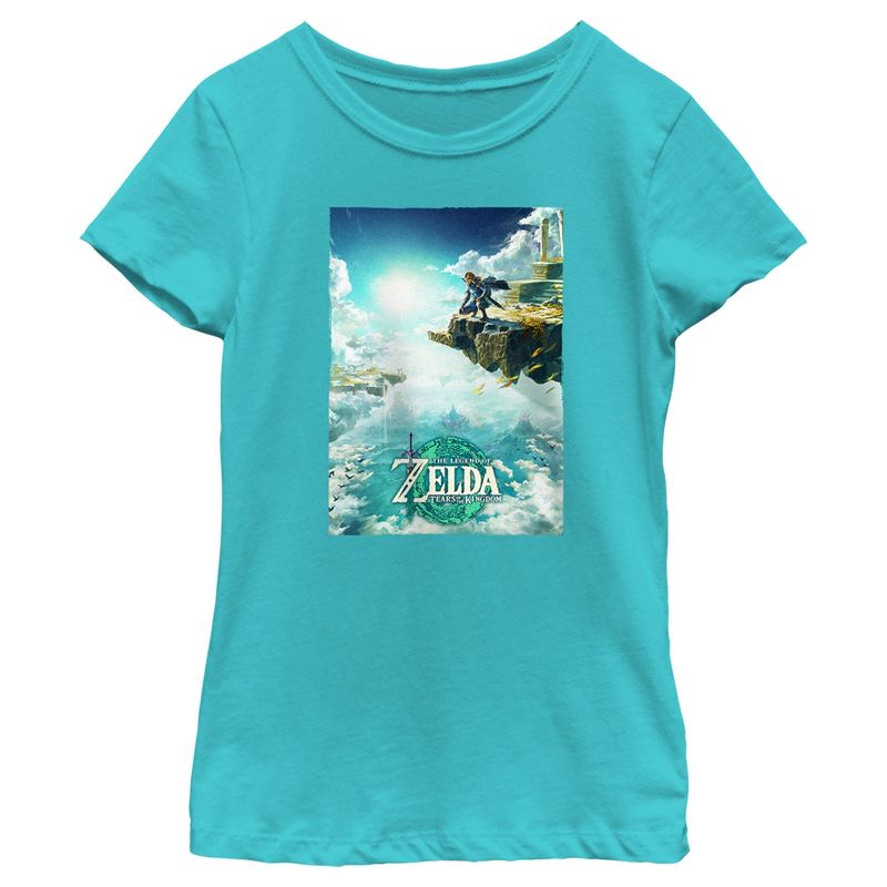 Girl's Nintendo The Legend of Zelda: Tears of the Kingdom Game Poster T-Shirt, 1 of 5
