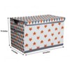 Bacati - Playful Fox Orange/Gray Storage Toy Chest - image 2 of 4