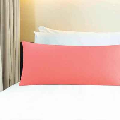 1 Pc Body 100% Cotton Pillowcase Coral Color - PiccoCasa