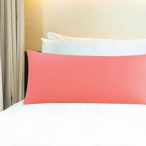 coral colored pillow shams