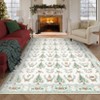 COZONY Christmas Tree Printed Area Rug, Washable Low Pile Non-Slip Floor Mat, Soft Foldable Carpet for Living Room, Bedroom, Bathroom, Holiday Decor - 4 of 4