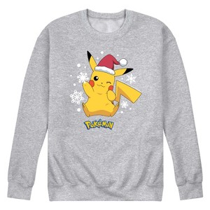 Men's - Pokémon - Holiday Designs Graphic Fleece Sweatshirt - 1 of 4