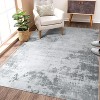Modern Abstract Living Room Rug with Non-Slip Backing Ultra-Thin Stain Resistant Non Shedding Throw Carpet - 4 of 4