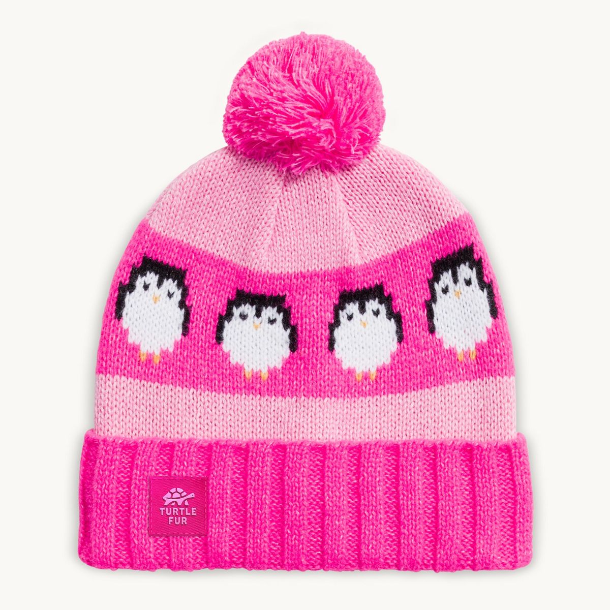 Turtle Fur Kids Recycled Pengy Pom Beanie - Winter Hat