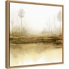 Amanti Art 16"x16" Golden Season Forest II by Grace Popp Framed Wall Canvas: Modern Lithograph, Sawtooth Back - 2 of 4