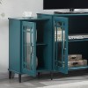 VYNXARIA 62" TV Stand, Buffet Sideboard Cabinet, Teal Blue - 3 of 4