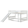 NicBex Full over Full Bunk Bed with Guardrail and Slide,Solid Pine Wood Twin Bed with Ladder,Modern Bunk Beds,Noise Reduced Bunk Beds for Bedroom - 4 of 4