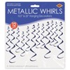 Beistle Metallic Whirls, Assorted Colors, 8-13.5" & 4-25", (24/Pkg) - 3 of 4