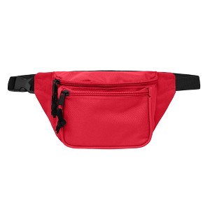 Dalix 3 Pocket Fanny Pack Money Pouch Concealer Runners Bag Waist Belt - 1 of 4
