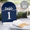 Big Dot of Happiness Navy Blue Elegantly Simple - Wedding Receptions, Parties or Events Double-Sided 5 x 7 inches Cards - Table Numbers - 1-20 - 2 of 4