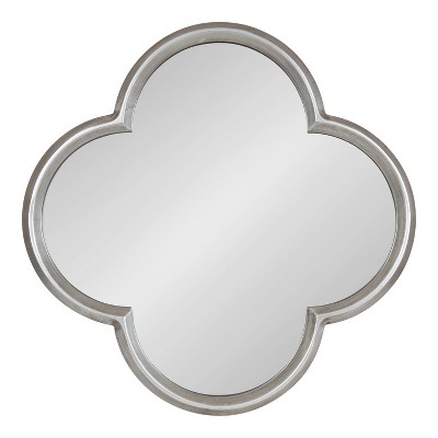 Krisi 28" Scalloped Silver Wall Mirror
