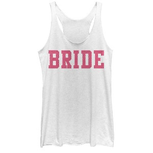 Women's CHIN UP Bride Racerback Tank Top - 1 of 3