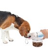 Allforpaws 2-In-1 Stainless Dog Water Drinking Bottle with Food Container 14oz, Portable for Travelling, Outdoor Walking - 4 of 4