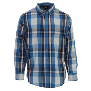 Gioberti Men's Long Sleeve Plaid Shirt - 1 of 1