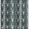 Kate Aurora Tis The Season Winter Christmas Trees & Snowflakes Green Fabric Shower Curtain - Standard Size - 3 of 3