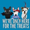 Boy's Design By Humans Dog Halloween - We're Only Here For The Treats By PedigreePrints T-Shirt - 2 of 3