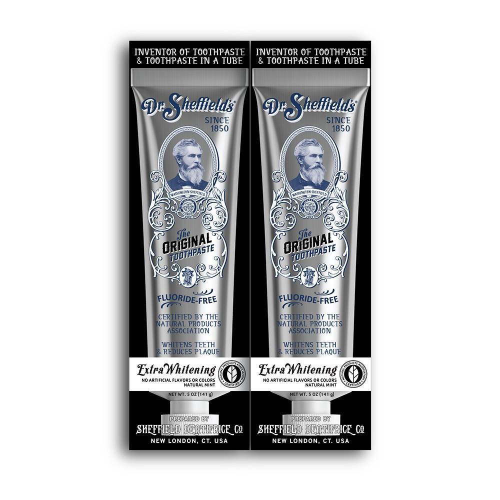 Photos - Toothpaste / Mouthwash Dr. Sheffield's Certified Natural Extra Whitening Toothpaste - 5oz/2pk