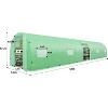 AMERLIFE 44x10x7.5 FT Tunnel Greenhouse, PE Cover, Film Clips, Galvanized Frame, Swing Door - 2 of 4