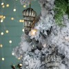 NAYSAYE Party Decoration and Accessories Tear Drop Glass Hanging Ornament Set for Holiday Celebration and Christmas Decor, Silver, 3"*5.5"*0.26" - 3 of 4