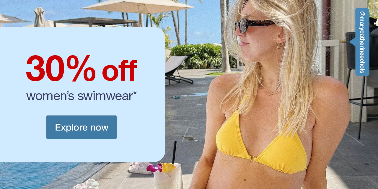 30% off women's swim with Target Circle™ Explore now