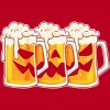 Men's Design By Humans Halloween Jack O Lantern Beer Drinking By RedBirdLS T-Shirt - 2 of 4