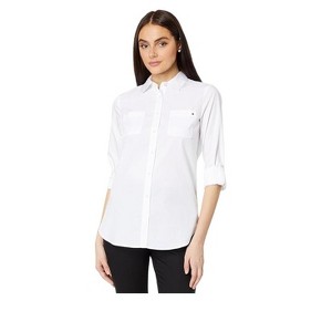 Tommy Hilfiger Womens Chest Pocket Button Up Shirt - 1 of 2