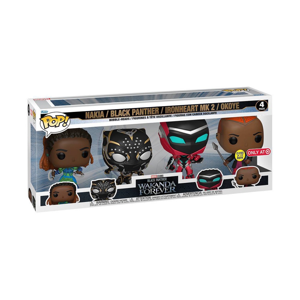 Photos - Action Figures / Transformers Funko POP! Marvel Black Panther: Wakanda Forever - 4pk  (Target Exclusive)