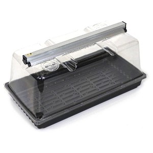 SunBlaster SL1600205 T5HO Mini Greenhouse Kit with NanoDome & Double-Thick Tray for Flower, Herbs, and Veggie Seed Starting or Plant Propagation - 1 of 4