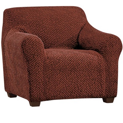 Collections Etc Tone On Tone Patterned Stretch Furniture Cover Chair   GUEST 19e8a9b9 2064 4045 A9cf 1ddf53f84d68