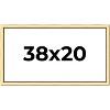 PosterPalooza | Simple Gold Picture Frame - UV Acrylic, Backing Board, Hanging Hardware Included - 2 of 4