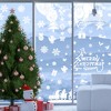 Unique Bargains Christmas Decorations for Windows and Home Christmas Window Clings Party Supplies White 1 Set - 2 of 4