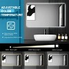 ChicFurnit Bathroom Vanity Mirrors Rectangle Frame Wall Mirror Anti Fog Mirror Decorative Wall Mirrors for Bathroom, Silver, 32"*5"*24" - 4 of 4