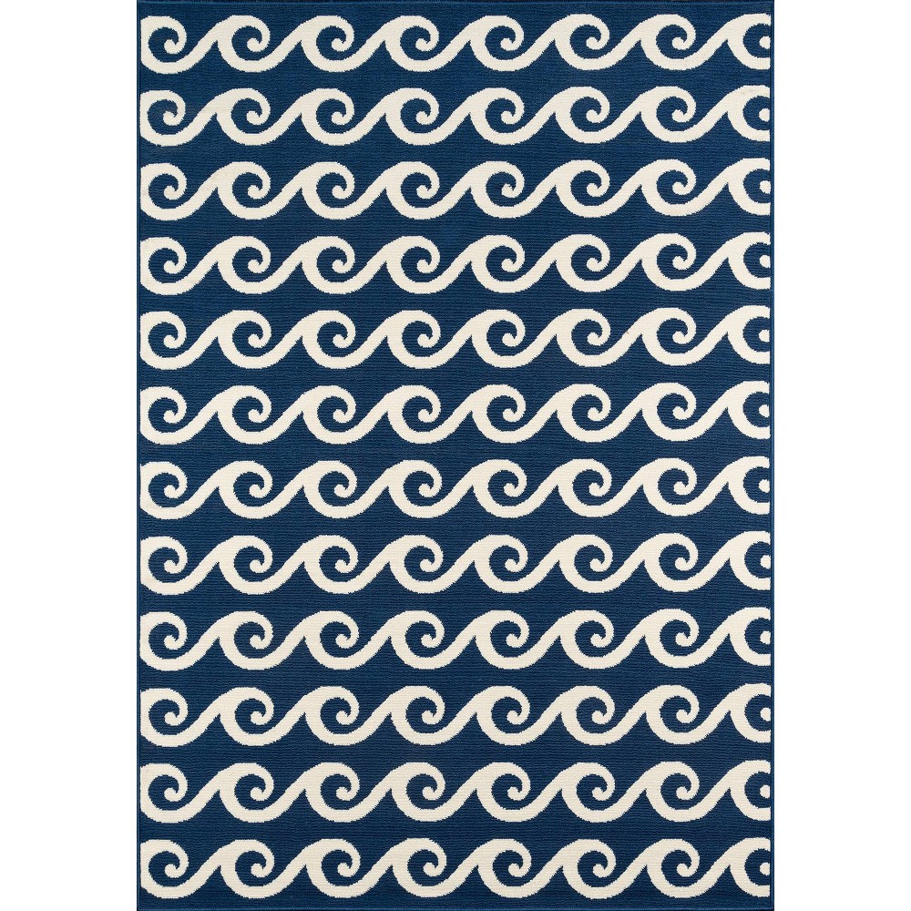 Ocean Waves Rug - Navy - (6'7inx9'6in)