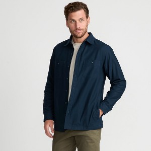 Lands' End Men's Lined Waffle Shirt Jacket - 1 of 4