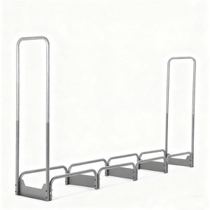 Coucheta Firewood Rack with 600D Oxford Waterproof Cover Combo Set, Heavy Duty Indoor/Outdoor Steel Log Storage Rack - Wood Pile Holder Stacker - 1 of 1