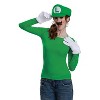 Disguise Mens Super Mario Bros Classic Luigi Elevated Accessory Kit Costume - Size One Size Fits Most - Green - 2 of 3