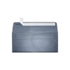 LUX 80lb 4 1/8"x9 1/2" Square Flap Metallic #10 Envelopes Anthracite 500/BX 5360-15-500 - 2 of 2