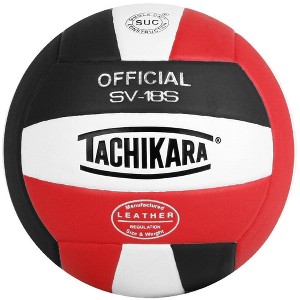 Tachikara Indoor Composite Volleyball - Scarlet/White/Black - 1 of 1