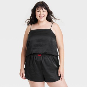 Women's Satin Cami Top and Shorts Pajama Set - Auden™ - 1 of 3