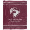 Fairmont State University Primary Logo Silky Touch Blanket White 50x60 - 2 of 4