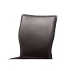 Baxton Studio 4pc Heidi Faux Leather Upholstered Dining Chairs Dark Brown: Elegant Metal Frame, Branch Pattern Design - 3 of 4